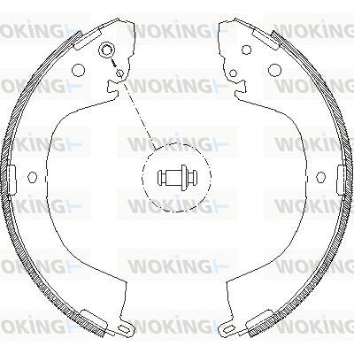 WOKING Тормозные колодки Z4119.00