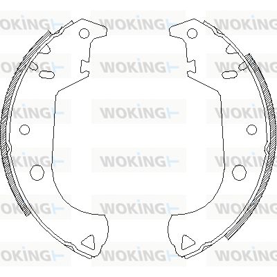 WOKING Тормозные колодки Z4125.00