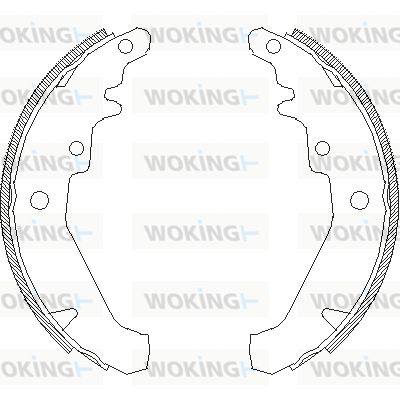 WOKING Тормозные колодки Z4139.00