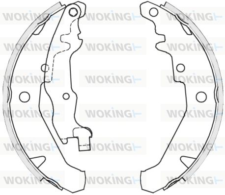 WOKING Комплект тормозных колодок Z4139.01