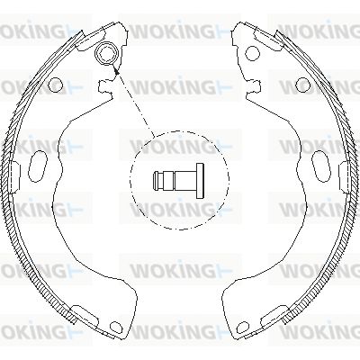 WOKING Тормозные колодки Z4146.00