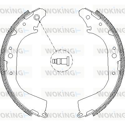 WOKING Тормозные колодки Z4172.00