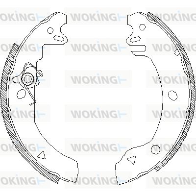 WOKING Комплект тормозных колодок Z4186.00