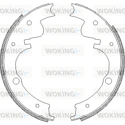 WOKING Комплект тормозных колодок Z4226.00