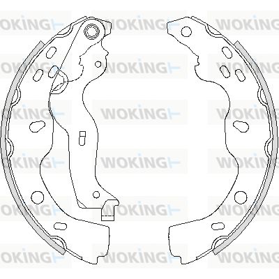 WOKING Тормозные колодки Z4227.00