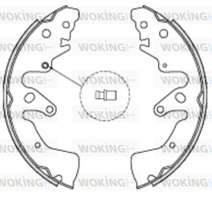 WOKING Тормозные колодки Z4228.00