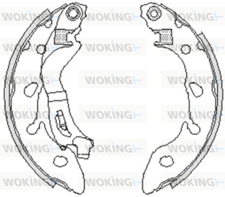 WOKING Тормозные колодки Z4249.00