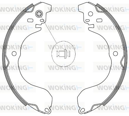 WOKING Тормозные колодки Z4265.00