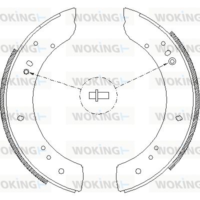 WOKING Тормозные колодки Z4283.00