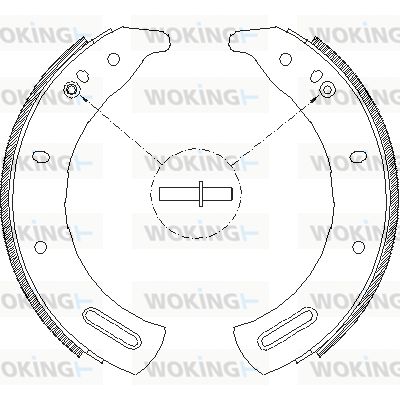 WOKING Тормозные колодки Z4285.00