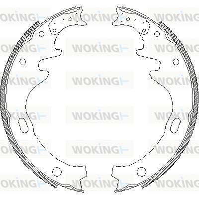 WOKING Комплект тормозных колодок Z4335.00