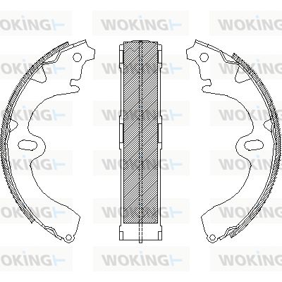 WOKING Тормозные колодки Z4345.00