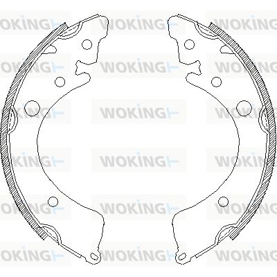 WOKING Тормозные колодки Z4350.00