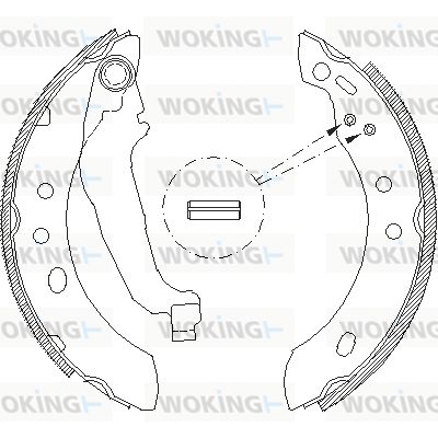 WOKING Комплект тормозных колодок Z4394.00