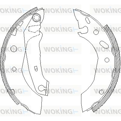 WOKING Тормозные колодки Z4507.01