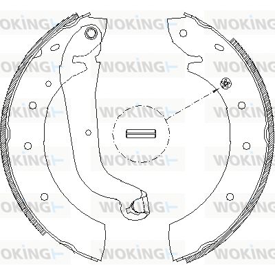 WOKING Комплект тормозных колодок Z4514.01