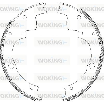 WOKING Комплект тормозных колодок Z4624.00