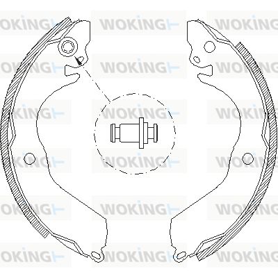 WOKING Тормозные колодки Z4647.00