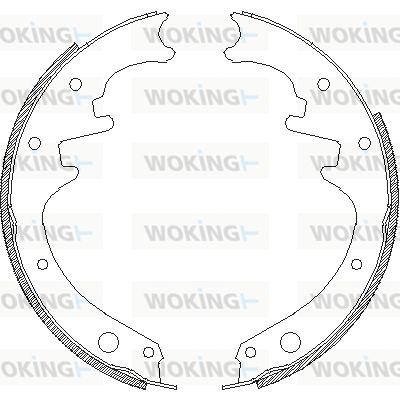 WOKING Тормозные колодки Z4658.00