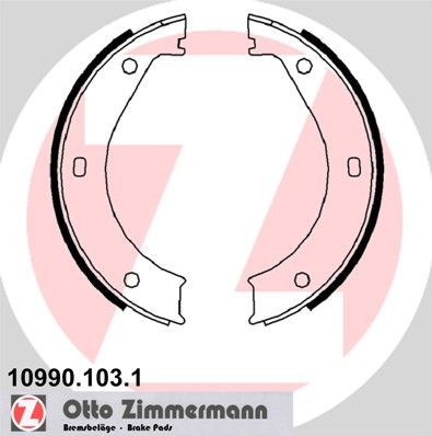 ZIMMERMANN Комплект тормозных колодок, стояночная тормозная с 10990.103.1