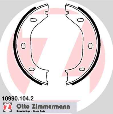 ZIMMERMANN Комплект тормозных колодок, стояночная тормозная с 10990.104.2