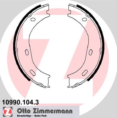 ZIMMERMANN Комплект тормозных колодок, стояночная тормозная с 10990.104.3