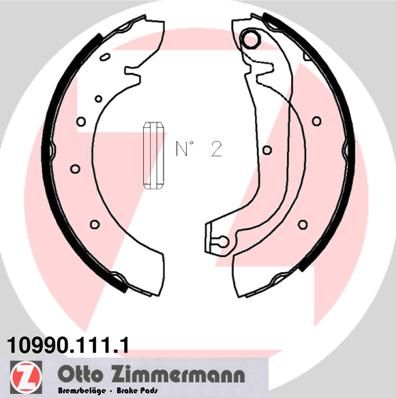 ZIMMERMANN Комплект тормозных колодок 10990.111.1