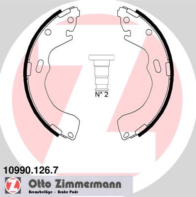 ZIMMERMANN Piduriklotside komplekt 10990.126.7