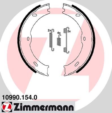 ZIMMERMANN Комплект тормозных колодок, стояночная тормозная с 10990.154.0