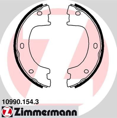 ZIMMERMANN Комплект тормозных колодок, стояночная тормозная с 10990.154.3