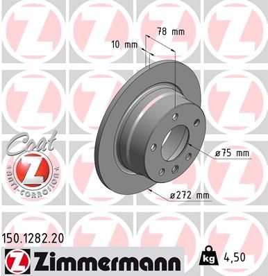 ZIMMERMANN Тормозной диск 150.1282.20