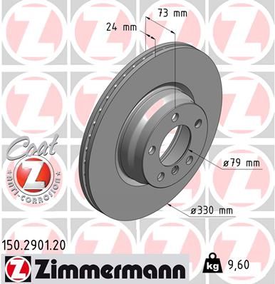 ZIMMERMANN Тормозной диск 150.2901.20