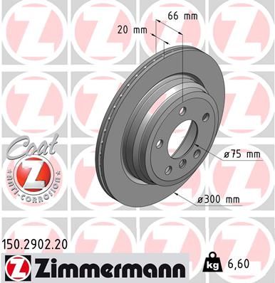 ZIMMERMANN Тормозной диск 150.2902.20