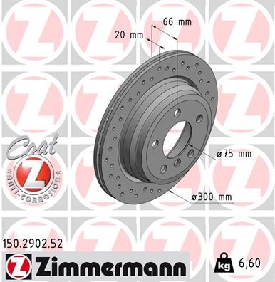 ZIMMERMANN Тормозной диск 150.2902.52