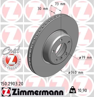 ZIMMERMANN Тормозной диск 150.2903.20