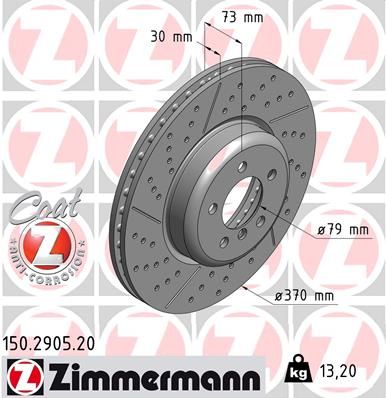 ZIMMERMANN Тормозной диск 150.2905.20