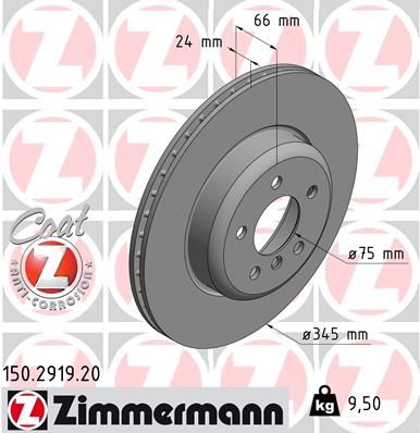 ZIMMERMANN Тормозной диск 150.2919.20