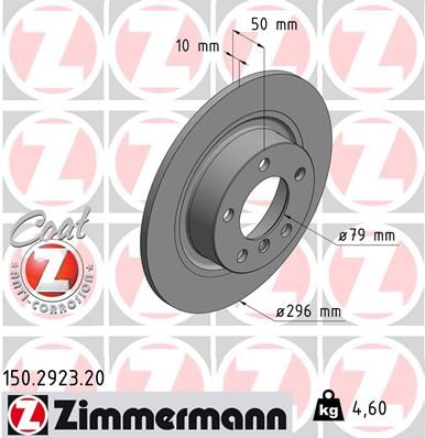 ZIMMERMANN Тормозной диск 150.2923.20