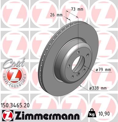 ZIMMERMANN Тормозной диск 150.3465.20