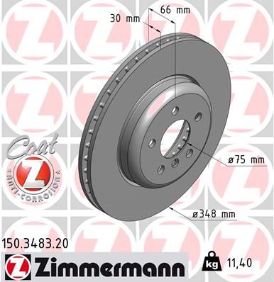 ZIMMERMANN Тормозной диск 150.3483.20