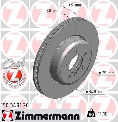 ZIMMERMANN Тормозной диск 150.3491.20
