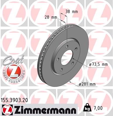 ZIMMERMANN Piduriketas 155.3903.20