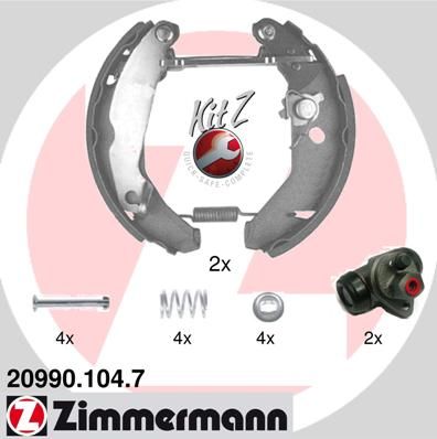 ZIMMERMANN Piduriklotside komplekt 20990.104.7