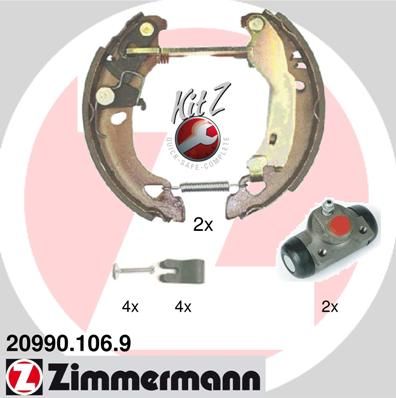 ZIMMERMANN Комплект тормозных колодок 20990.106.9