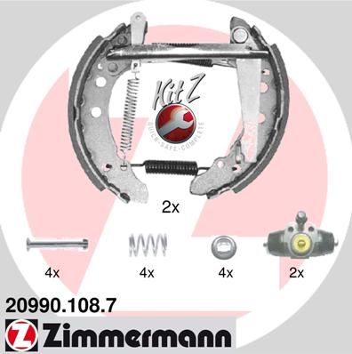 ZIMMERMANN Piduriklotside komplekt 20990.108.7