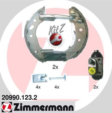 ZIMMERMANN Комплект тормозных колодок 20990.123.2