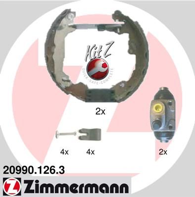 ZIMMERMANN Piduriklotside komplekt 20990.126.3