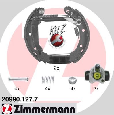 ZIMMERMANN Комплект тормозных колодок 20990.127.7