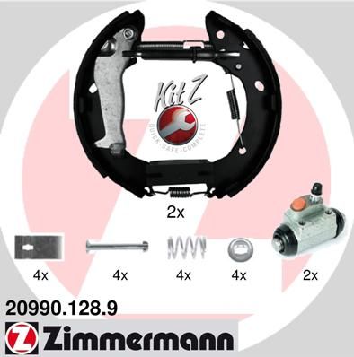 ZIMMERMANN Комплект тормозных колодок 20990.128.8