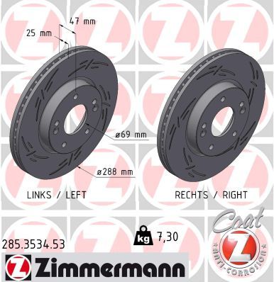 ZIMMERMANN Brake Disc